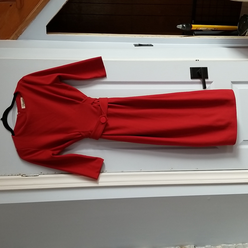 Red Pin Up/ 1950s style dress